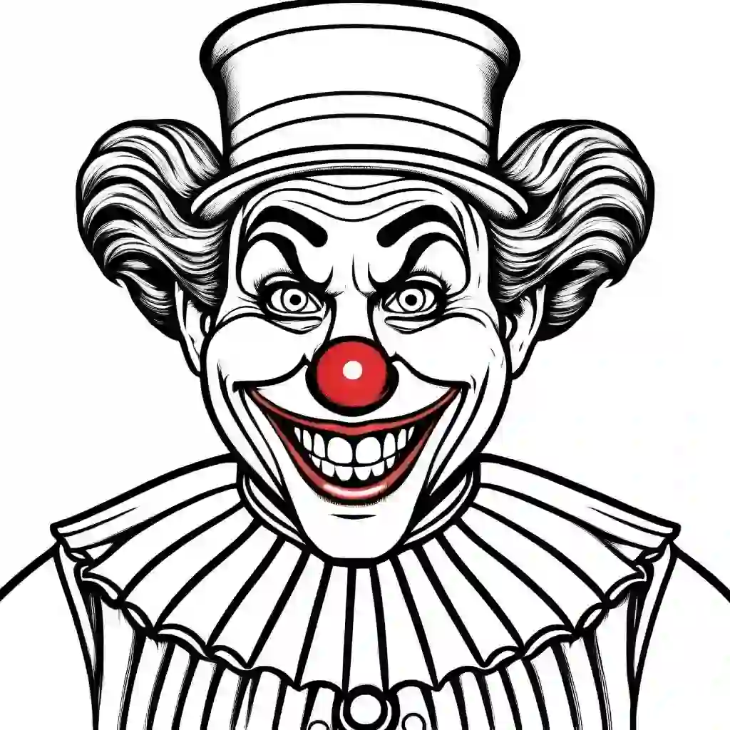 Clown coloring pages